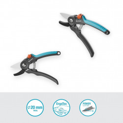 Sécateur de jardin – PremiumCut – Bois sec Ø 20 mm – Lames PowerCoating - GARDENA