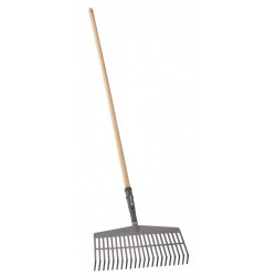 Balai-râteau PureLine – Largeur 43 cm – Manche bois FSC 100 % de marque GARDENA, référence: J9501200