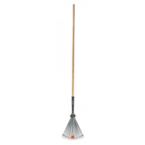 Balai à gazon réglable PureLine – 30 à 50 cm – Dents acier – Manche bois FSC 100 % - GARDENA