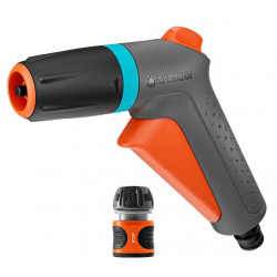 Pistolet de nettoyage Classic + raccord Aquastop 1/2”–5/8” de marque GARDENA, référence: J9501900