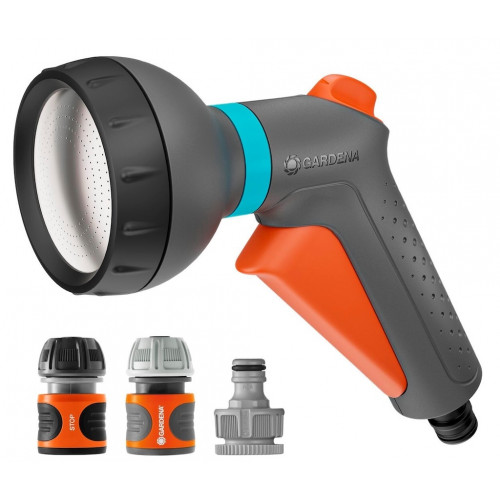 Pistolet d’arrosage Classic avec nécessaire de base – Jet pluie doux - GARDENA