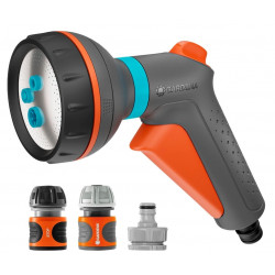 Pistolet d’arrosage multi-applications Classic avec nécessaire de base de marque GARDENA, référence: J9502400