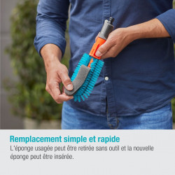 Éponge Cleansystem – Pièce de rechange pour brosse à vélo - GARDENA