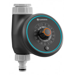 Programmateur d’arrosage Water Control Easy – GARDENA – 15 programmes – durée 1 min à 2 h – alimentation 2 piles AA de marque GARDENA, référence: J9504000