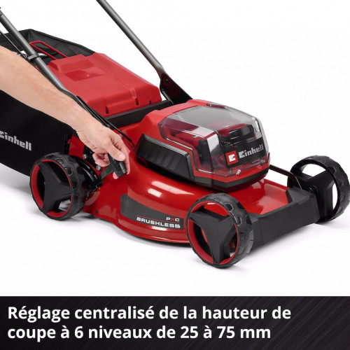 Tondeuse à gazon sans fil 36 V – GC-CM 36/42 Li BL – largeur de coupe 42 cm – moteur brushless – batteries 4,0 Ah incluses – Pow - EINHELL 