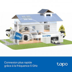Caméra extérieure panoramique + panneau solaire TP LINK - TP LINK