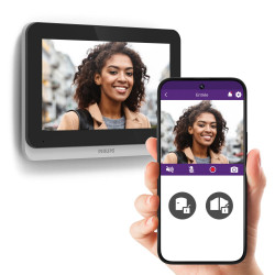 Visiophone filaire connecte Welcome eye connect 3 PHILIPS de marque PHILIPS, référence: B9505700