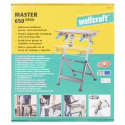 Etabli pliable WOLFCRAFT 6870000, 65X49 cm - WOLFCRAFT