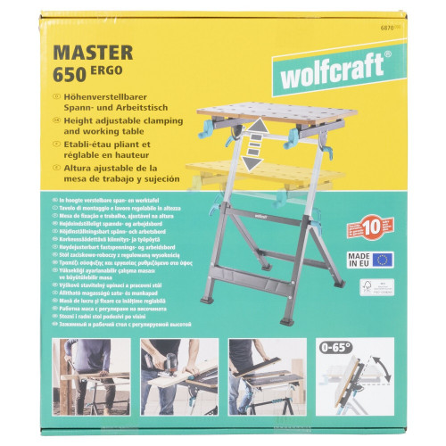 Etabli pliable WOLFCRAFT 6870000, 65X49 cm - WOLFCRAFT