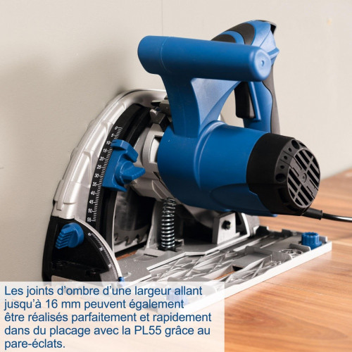 Scie circulaire plongeante filaire PL56 SCHEPPACH, 1200 W, 160 mm + rail - SCHEPPACH