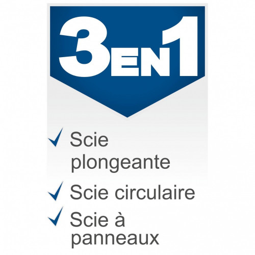 Scie circulaire plongeante filaire PL56 SCHEPPACH, 1200 W, 160 mm + rail - SCHEPPACH