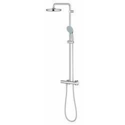 Colonne de douche thermostatique chrome, Vitalio Start Clova, GROHE - GROHE