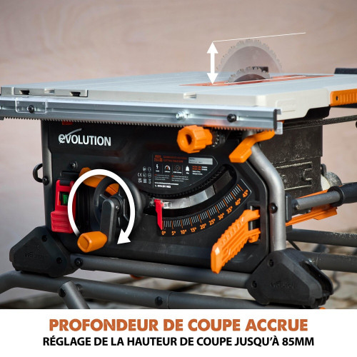 Scie sur table R255TBLX EVOLUTION, 1650 W - Evolution