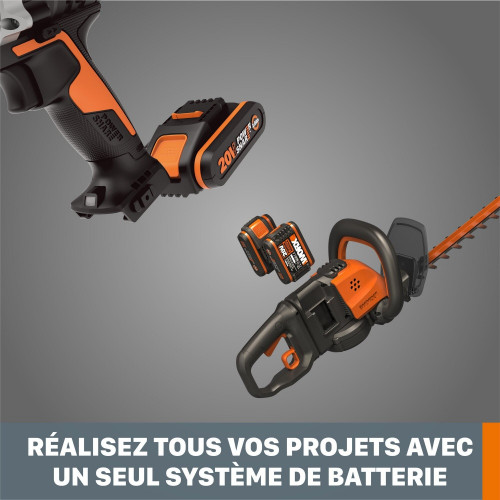 Chargeur et batterie WORX, 20 V, 5 Ah Wa3260.j lithium-ion - Worx