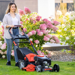 Tondeuse a essence SCHEPPACH Ms225-53e , 224 cm?, l.53 cm, demarrage electrique - SCHEPPACH