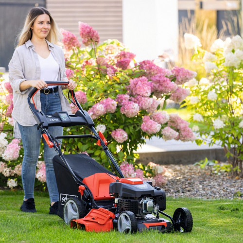 Tondeuse a essence SCHEPPACH Ms225-53e , 224 cm?, l.53 cm, demarrage electrique - SCHEPPACH