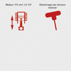 Tondeuse a essence SCHEPPACH MS-173-51 , 173 cm?, l.51 cm - SCHEPPACH