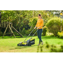 Tondeuse RYOBI sur batterie 33 cm Rlm 18x33 5 Ah - RYOBI