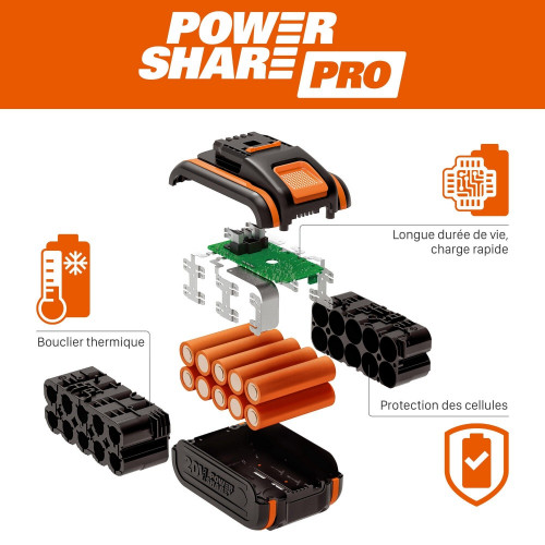 Scarificateur electrique WORX Wg855e.9 40V - Worx