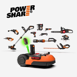 Robot tondeuse connecté WORX LANDROID PLUS - Jusqu'à 600m² - WR166E - Worx