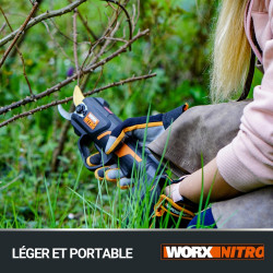 Pack mini-élagueuse + sécateur WORX 20V WG907E - Worx