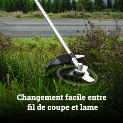 Débroussailleuse sur batterie WORX Wg084e.9 40 V, l.38 cm - Worx