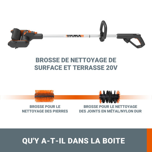 Nettoyeur de terrasse WORX WG441.9 20V - Worx