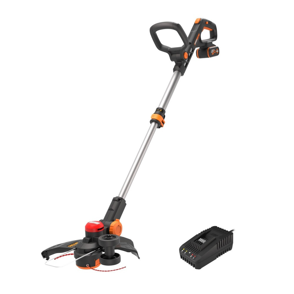 Coupe bordures 20V WORX WG173E 3 en 1 largeur de coupe 33 cm moteur brushless tête pivotante 90° 1 batterie 4Ah + chargeur - vue 2