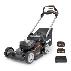 Tondeuse sur batterie WORX Wg749e.2 40 V, l.46 cm de marque Worx, référence: J9513500