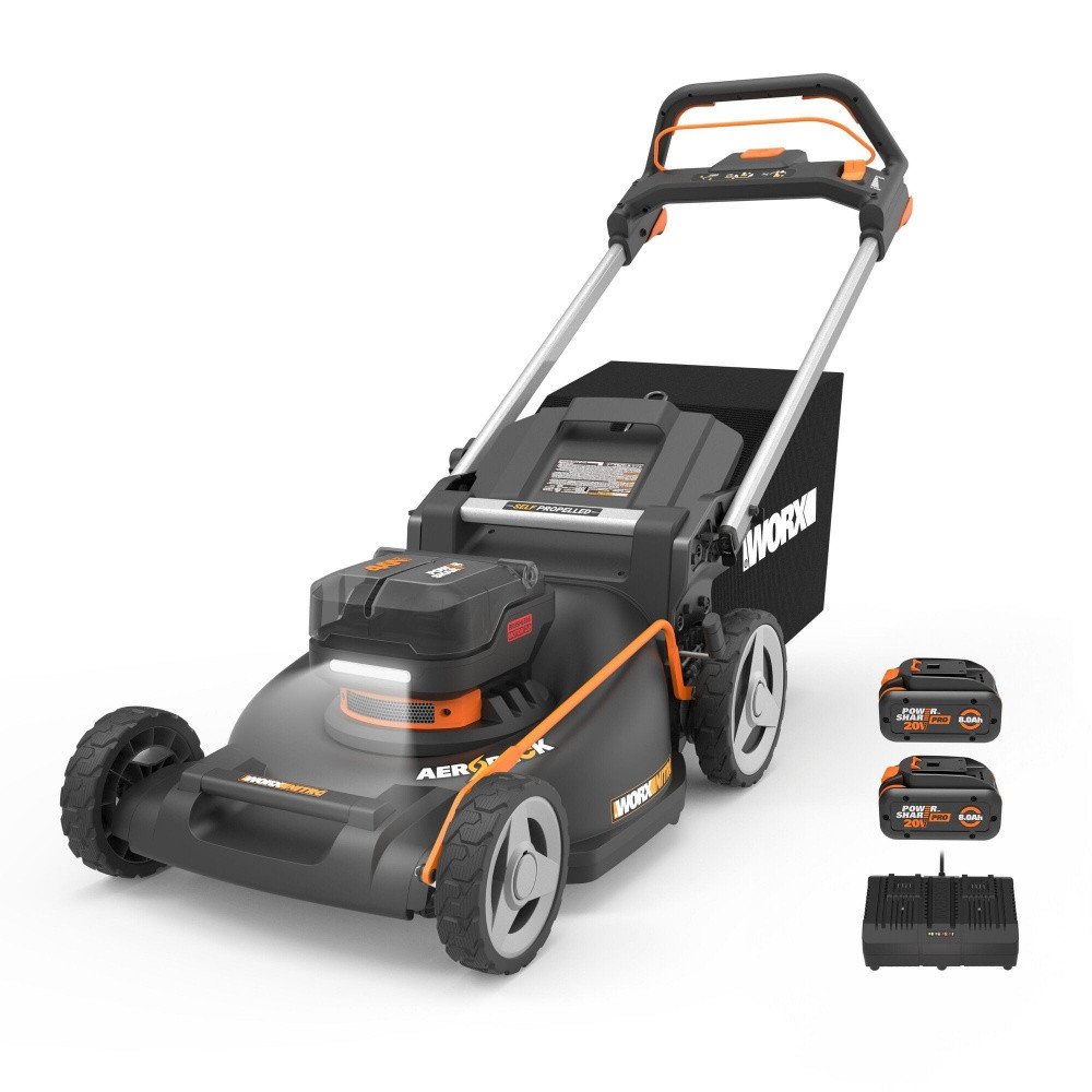 Tondeuse sur batterie WORX Wg760e.1 40 V .51 cm - vue 2
