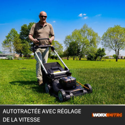 Tondeuse sur batterie WORX Wg760e.1 40 V, l.51 cm - Worx