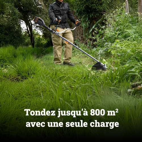 Débroussailleuse sur batterie WORX Wg084e.1 40 V, l.38 cm - Worx