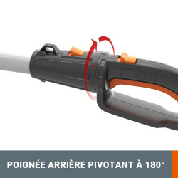 Taille-haies sur perche + elagueuse WORX 20V 2 AH WG908E.1 - Worx