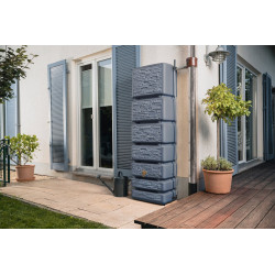 Récupérateur d'eau GARANTIA rectangulaire gris, 330 l - GARANTIA