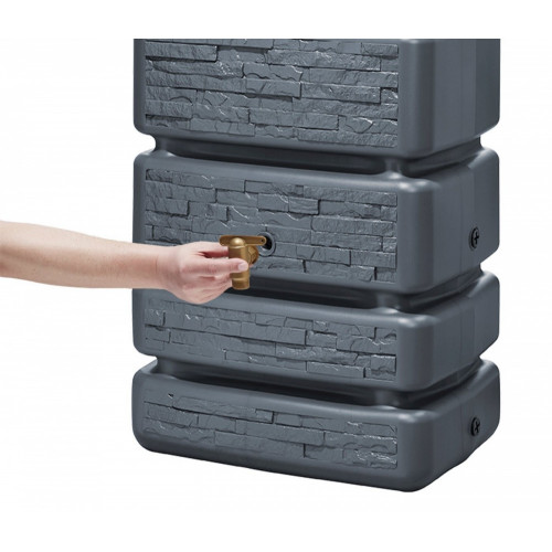 Récupérateur d'eau GARANTIA rectangulaire gris, 330 l - GARANTIA