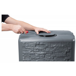 Récupérateur d'eau GARANTIA rectangulaire gris, 330 l - GARANTIA