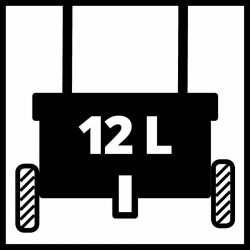 Épandeur manuel – GC-SR 12 – Capacité 12 L – Largeur d’épandage 45 cm – Double guidon – Roues Ø 200 mm RECONDITIONNE - EINHELL 