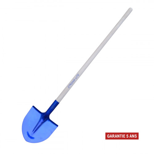Pelle en aluminium - 27 cm - manche bois 1,10 m – légère et résistante - PERRIN  