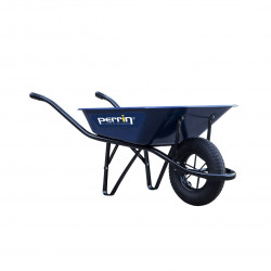 Brouette 100 L - Classic - roue gonflée - bleu de marque PERRIN  , référence: J9516700