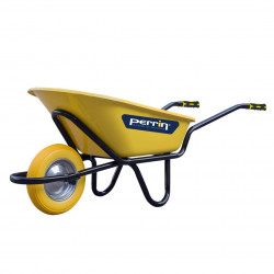 Brouette 100 L roue increvable – charge 320 kg châssis renforcé de marque PERRIN  , référence: J9517300