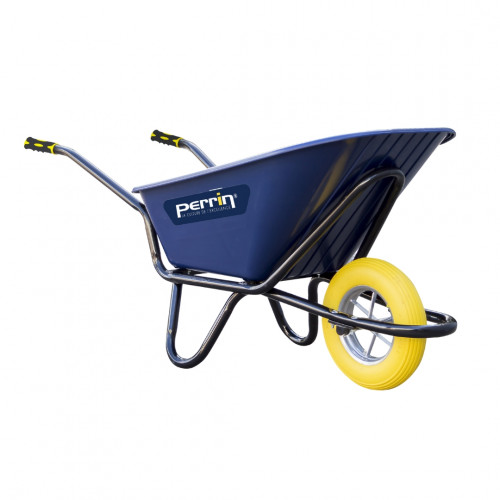 Brouette 120 L roue increvable – charge 320 kg PEHD renforcé - PERRIN  