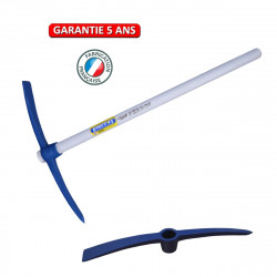 Pioche terrassier 2,5 kg – manche 90 cm PEFC – œil rond – outil de terrassement - PERRIN  