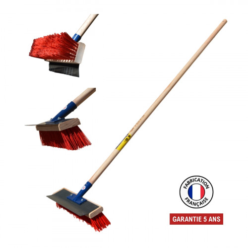Balai grattoir 32 cm – lame réversible – manche 150 cm PEFC - PERRIN  