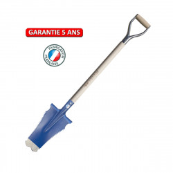 Bêche Caïman Pro 33 cm – manche poignée YD vernie – coupe racines de marque PERRIN  , référence: J9521400