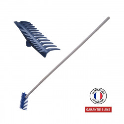 Râteau réversible 12/22 dents nylon renforcé fibre de verre – manche 165 cm PEFC de marque PERRIN  , référence: J9523200