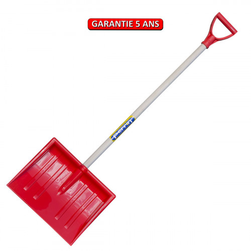 Poussoir à neige enfant 29 cm – rouge – manche poignée 75 cm - PERRIN  