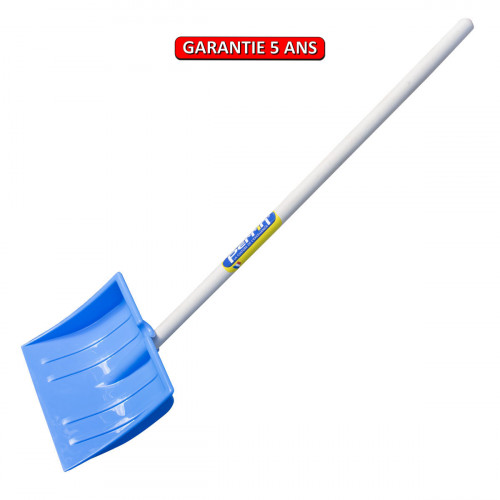 Poussoir à neige enfant 24,5 cm – bleu – manche pomme 66 cm - PERRIN  