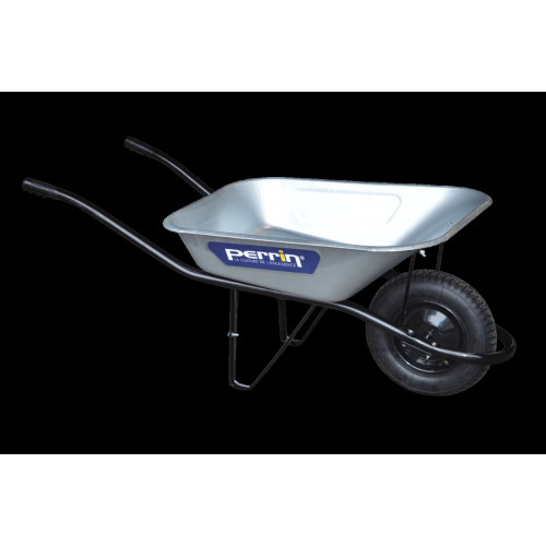Brouette Classic roue gonflée – caisse galvanisée – usage bricolage - PERRIN  