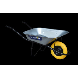 Brouette Classic roue increvable souple – caisse galvanisée – usage bricolage de marque PERRIN  , référence: J9524800