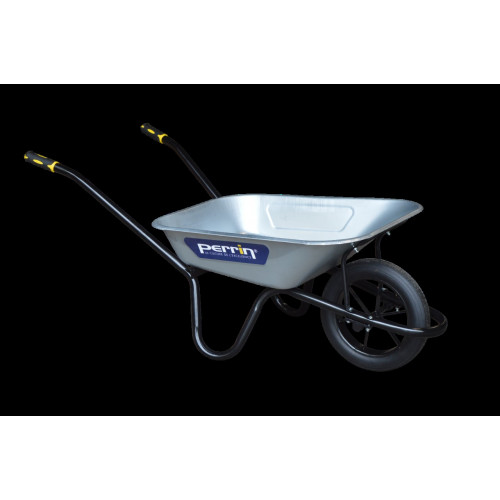 Brouette Dynamic roue pleine – caisse galvanisée – usage chantier - PERRIN  